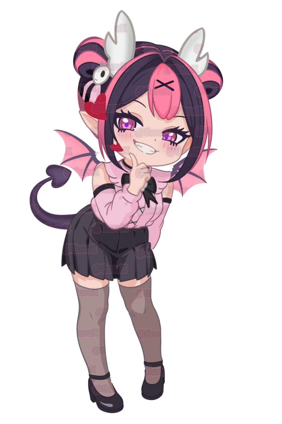 Standard Chibi commission example by Iluru Kovarion X