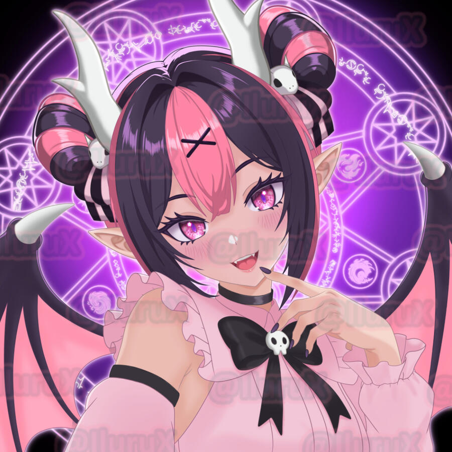 Anime character illustration commission example by Iluru Kovarion X